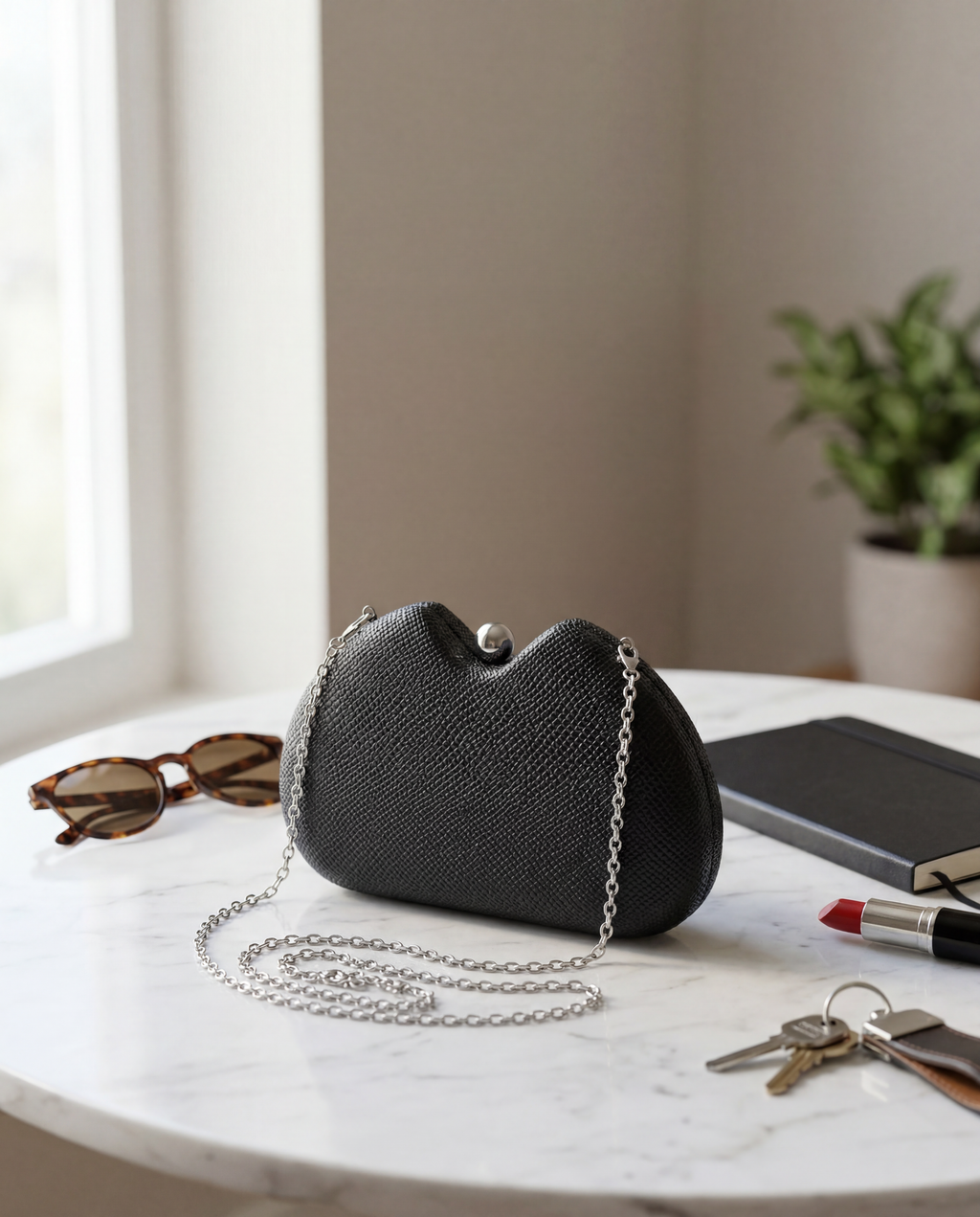 KAJA – elegantna večernja clutch torbica s teksturom
