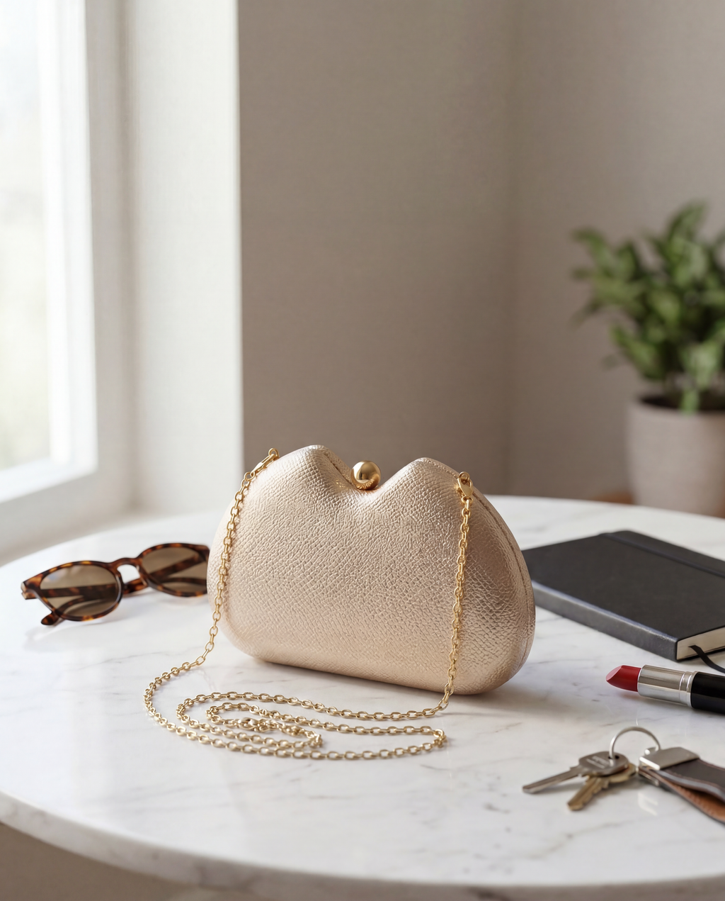 KAJA – elegantna večernja clutch torbica s teksturom