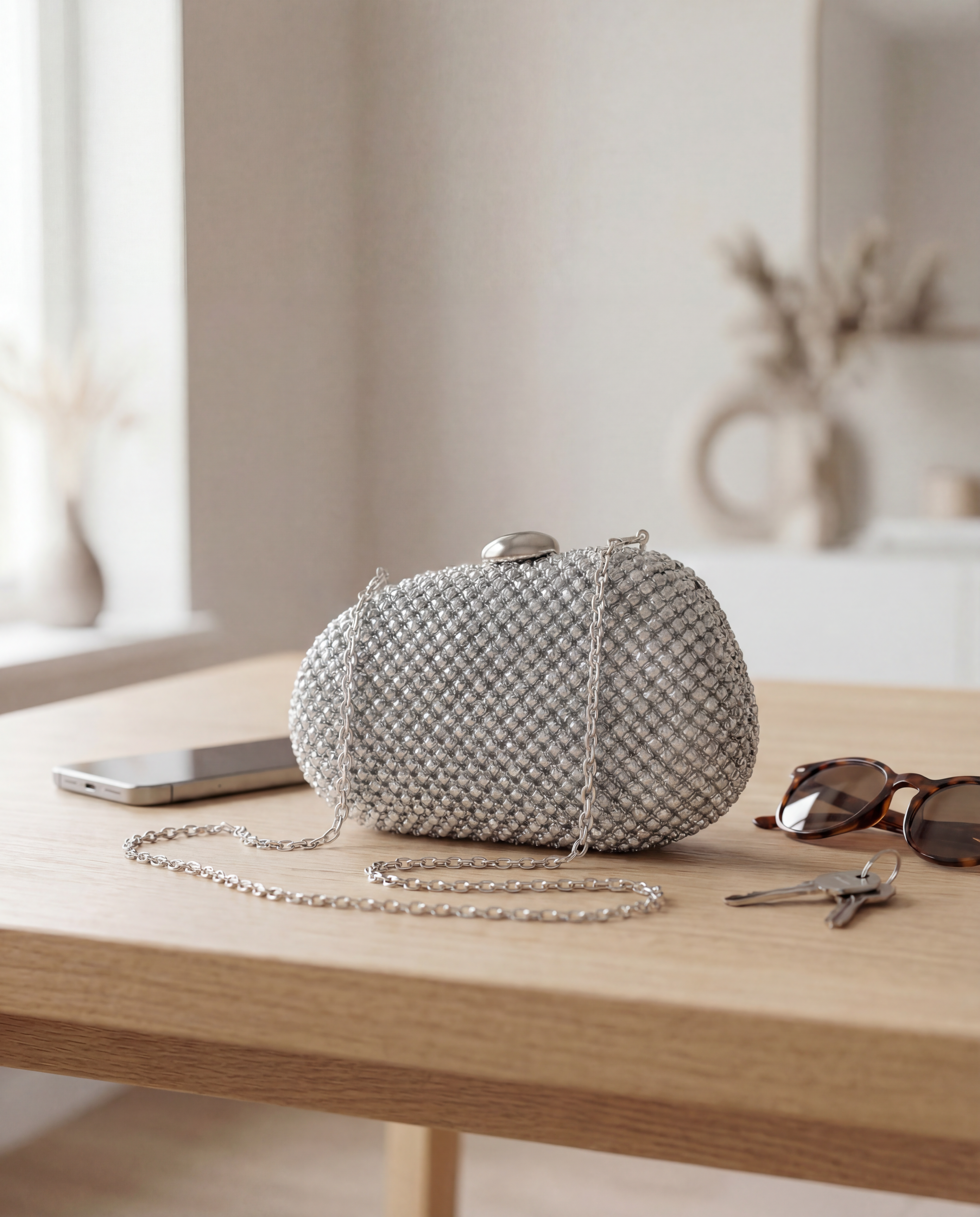 VIKI – elegantna clutch torbica s perlicama za večernje prilike