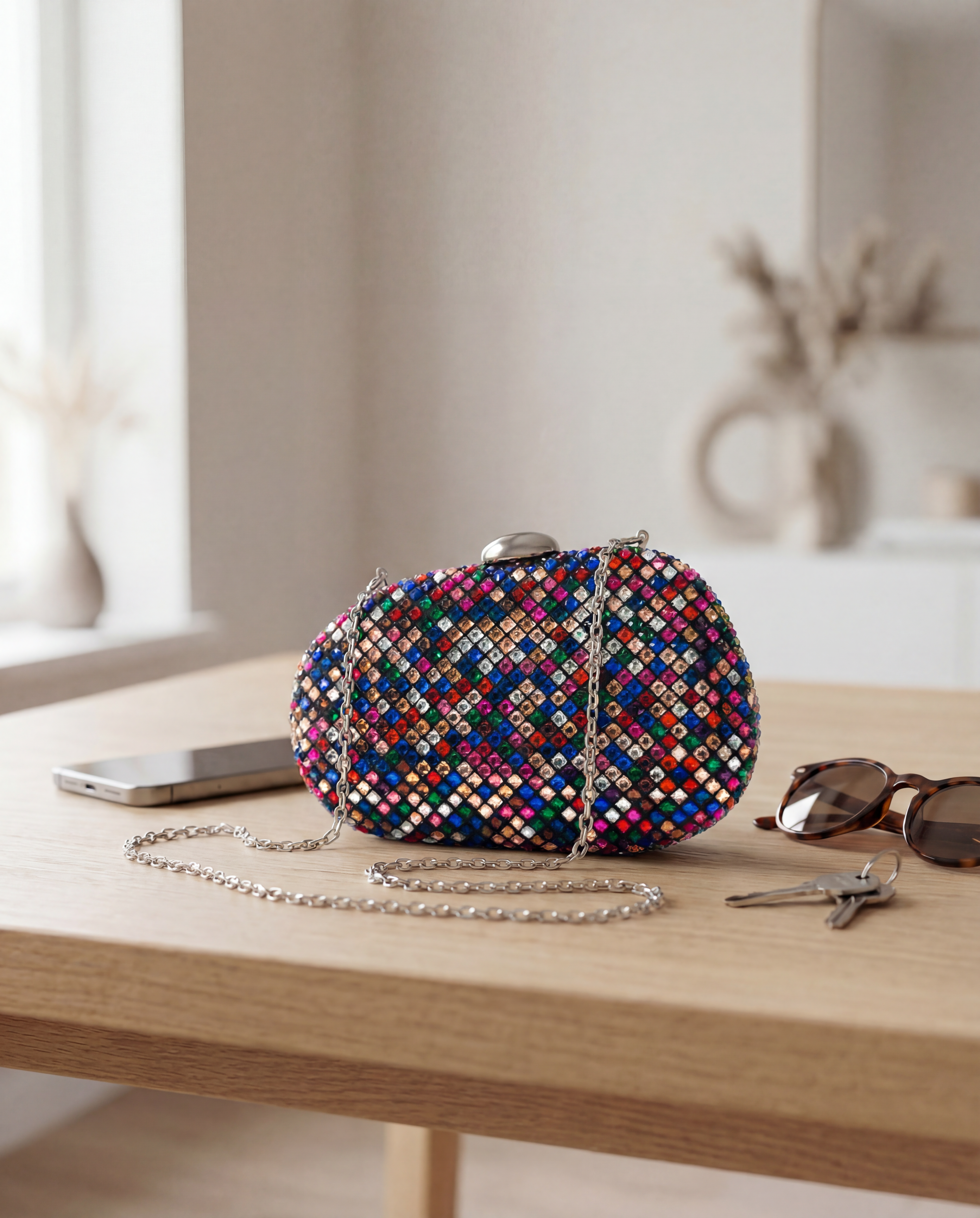 VIKI – elegantna clutch torbica s perlicama za večernje prilike