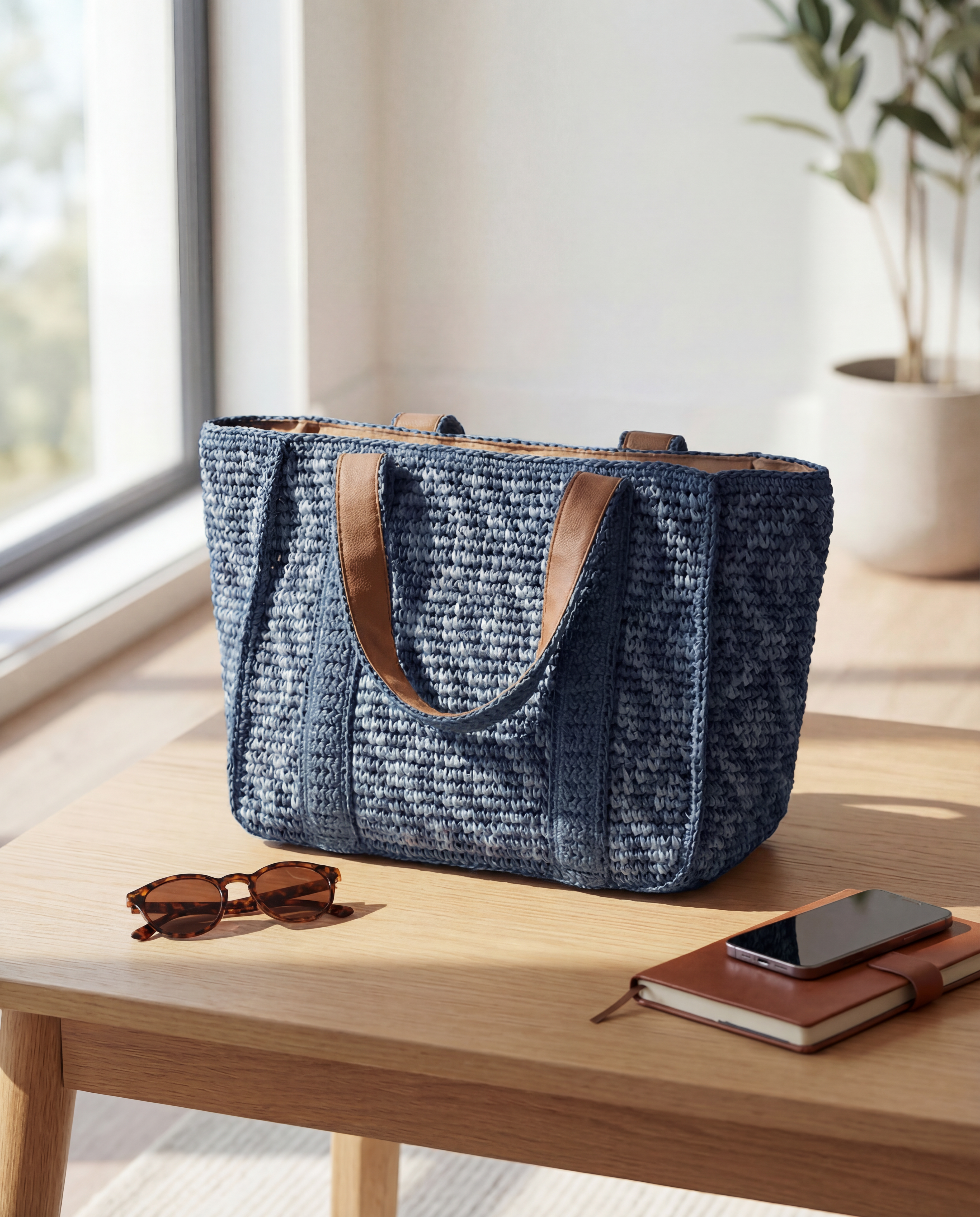 Sophia – velika pletena torba s uzorkom za svaki dan